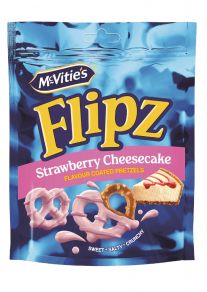 Flipz praclíky s  príchuťou jahodového cheesecaku  70 g