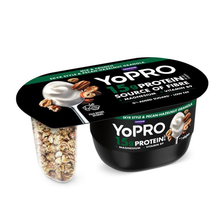 YOPRO Mix&Crunch orechová granola 132g