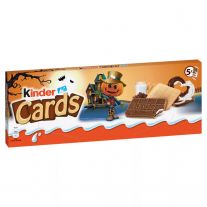 Kinder Cards Halloween chrumkavá oblátka s mliečnou a kakaovou náplňou 128 g