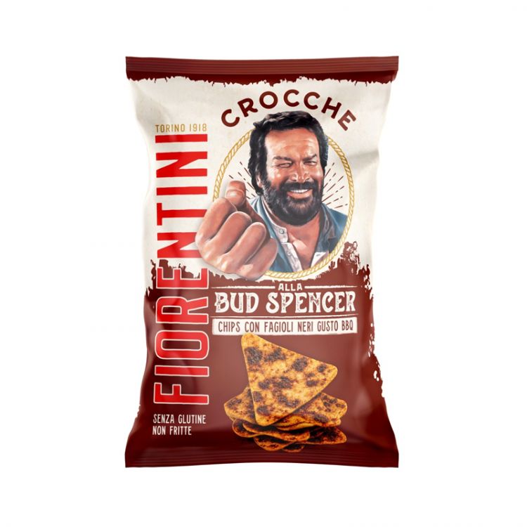Bud Spencer Barbecue chipsy z čiernej fazuľe 70g