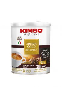 Kimbo Aroma Gold 100% Arabica mletá plech 250g