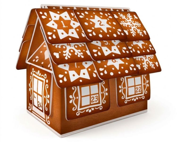 Leros Bylinný adventný kalendár chalúpka, 24NS