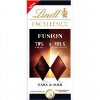 Lindt Excellence Fusion 70% Dark & Milk 100g
