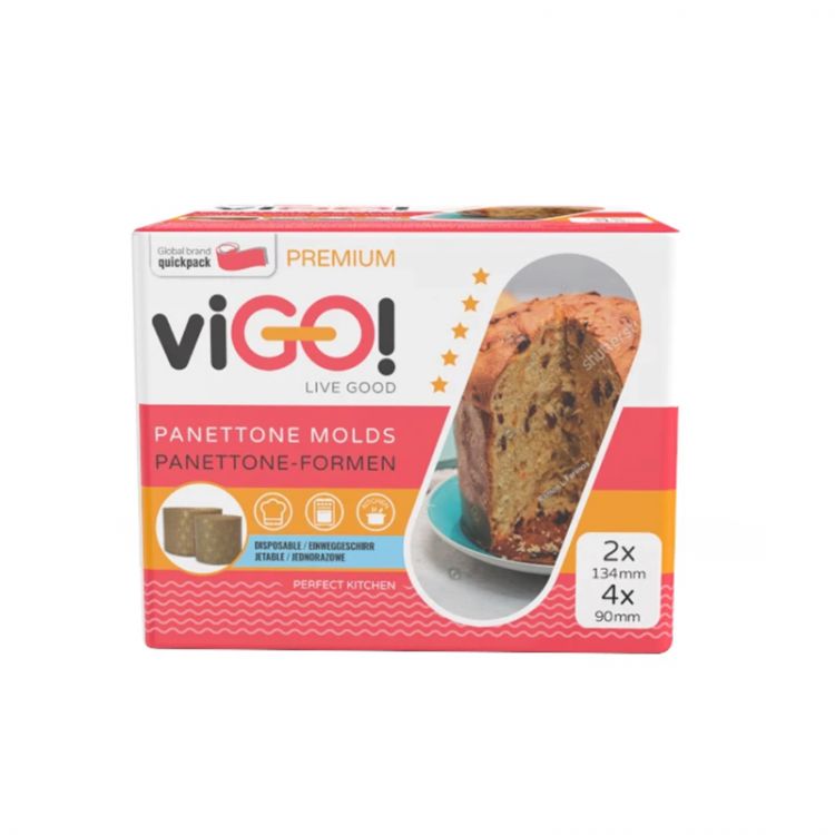 viGO! formy na panettone 6 ks. mix