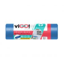 viGO! vrecia na odpad LDPE modré 35 L 15 ks