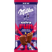 Milka Extra Fun zmes bobúľ čokoládová sušienka 150 g