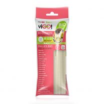 viGO! slamky 20 cm 12 ks, polymérová drevná múčka