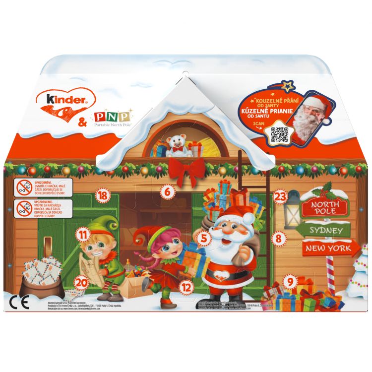 Kinder Adventný kalendár domček 3D 234g