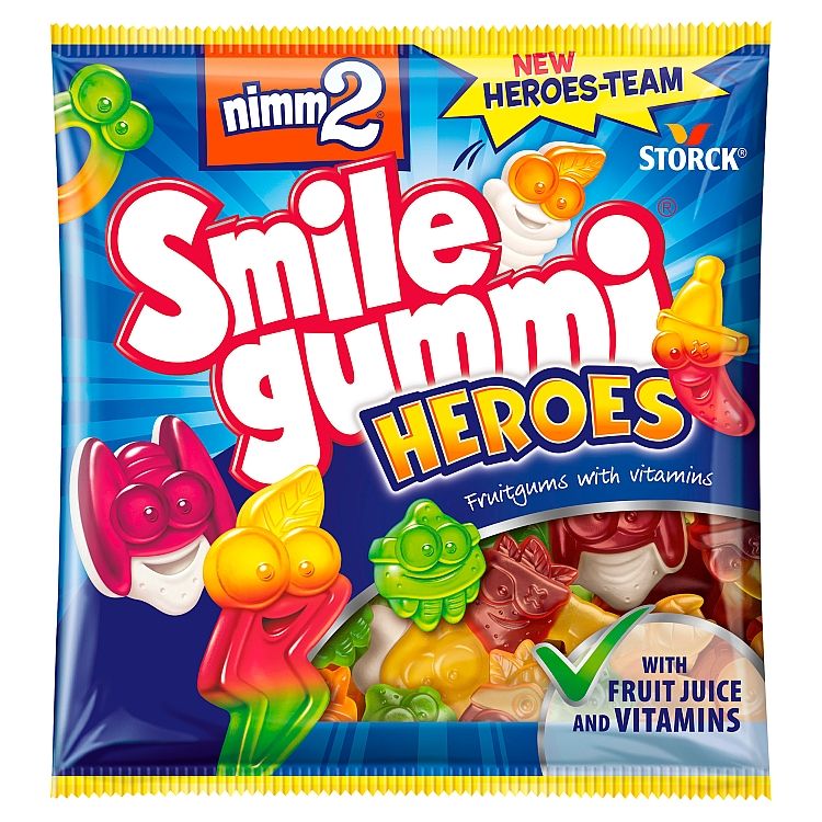 Storck Nimm2 smilegummi heroes cukríky 90g - eDELIA.sk