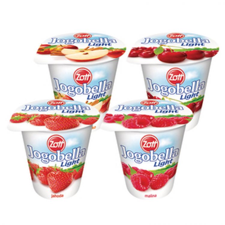 Jogobella Light mix Jahoda, Višňa, Malina, Pečené jablko 150g