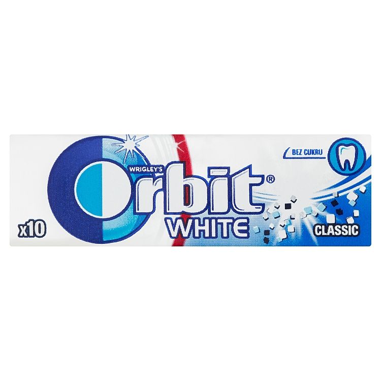 Wrigley's Orbit White Classic žuvačka bez cukru s mätovou príchuťou 10 ks 14 g - eDELIA.sk