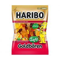 Haribo Goldbären Saft želé medvedíky s 25% ovocnej šťavy z koncentrátov 80 g