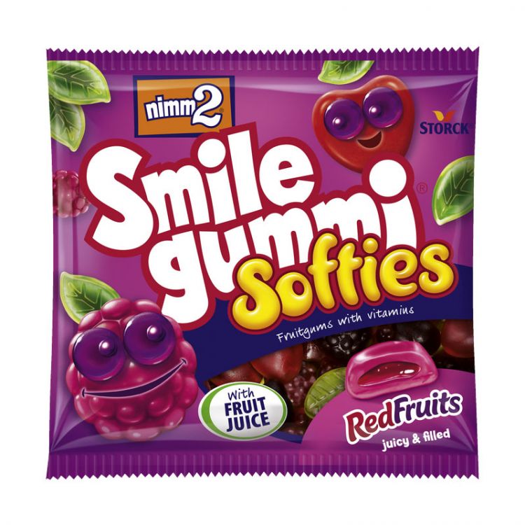 Nimm2 Smilegummi Softies Red fruits bonbóny 90 g
