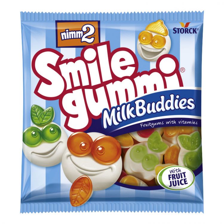 Nimm2 Smilegummi Milk Buddies bonbóny 90 g