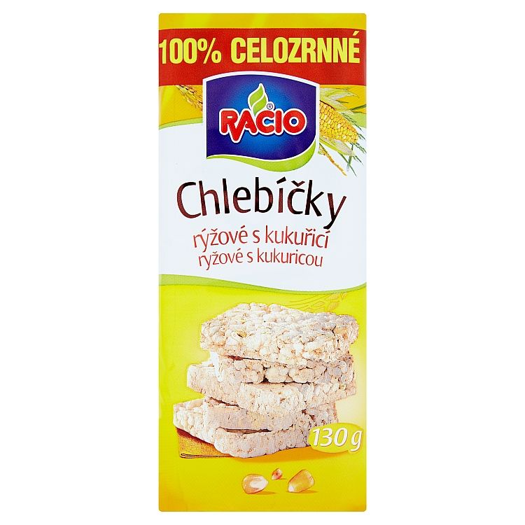 Racio chlebíčky ryža kukurica 130g - eDELIA.sk