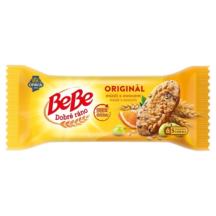 Opavia BeBe Dobré Ráno sušienky müsli s ovocím 50 g