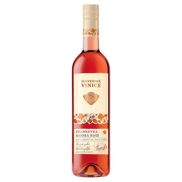 Slovenské Vinice Frankovka modrá Rosé slovenské akostné odrodové ružové suché víno 0,75 l - eDELIA.sk