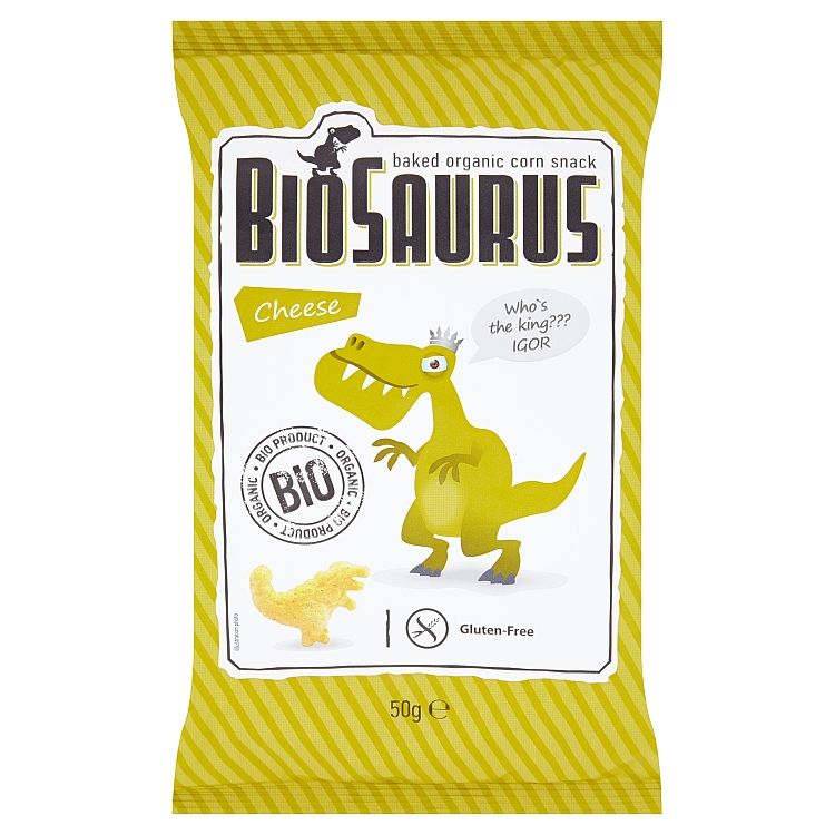 BioSaurus Kukuričný snack so syrom, 50 g