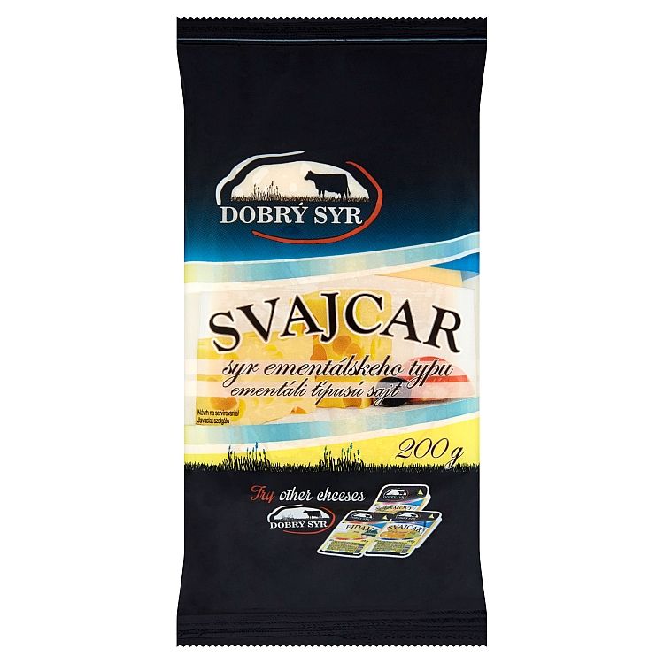 Dobrý Syr Švajcar syr ementálskeho typu 200 g