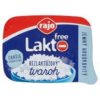 Rajo Lakto Free Tvaroh jemný hrudkovitý 180 g