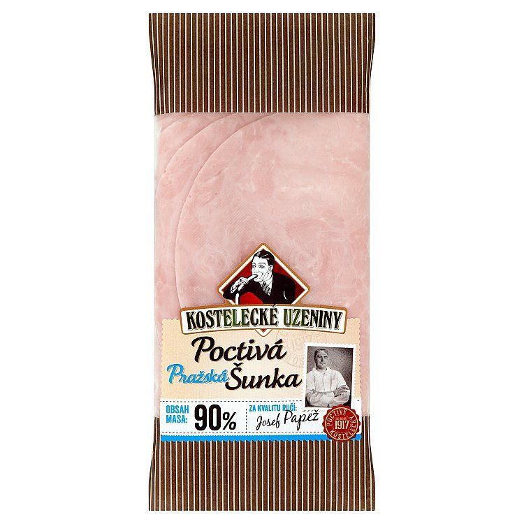 Kostelecké uzeniny Poctivá pražská šunka 100g - eDELIA.sk