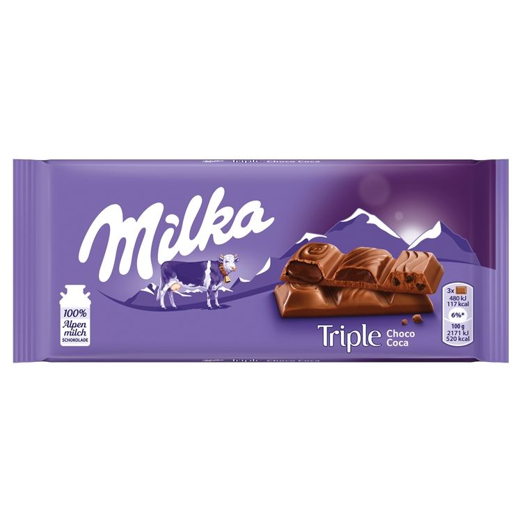Milka Tripple choco kakao 90 g