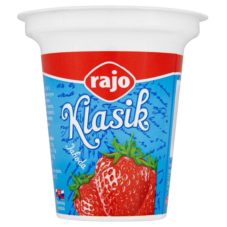 Rajo Klasik Jogurt jahoda 125 g