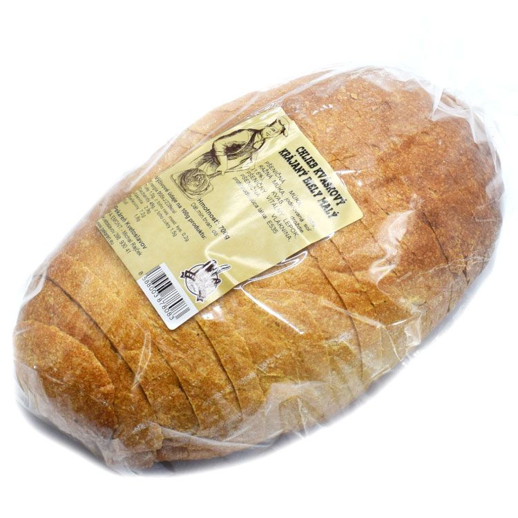 Chlieb kváskovy krájaný biely malý 700g - eDELIA.sk