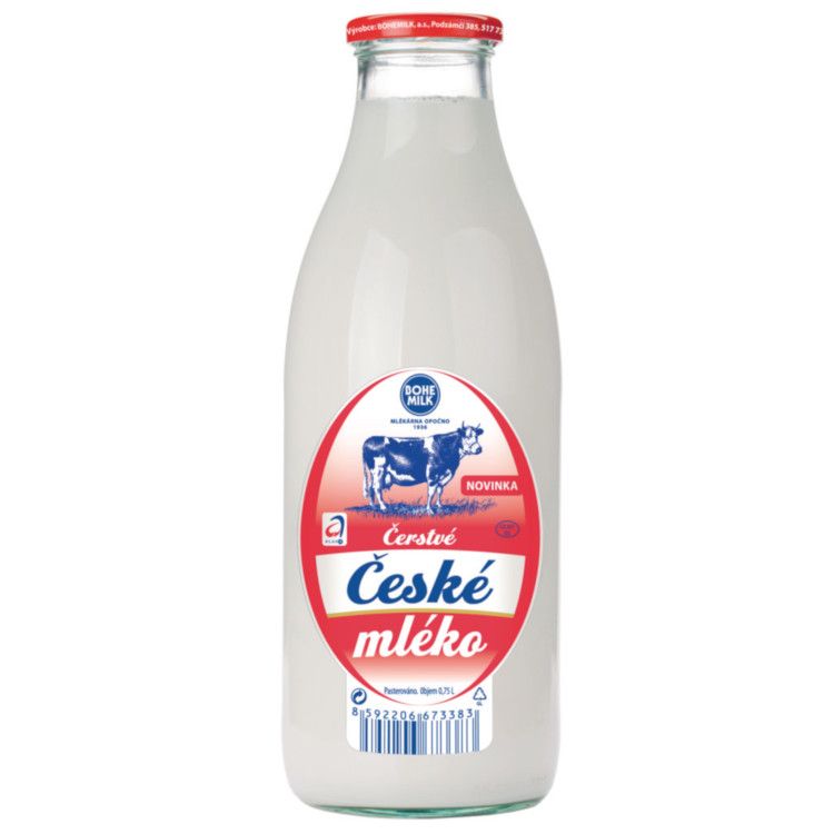Bohemilk Čerstvé mlieko 3,5% 750 ml