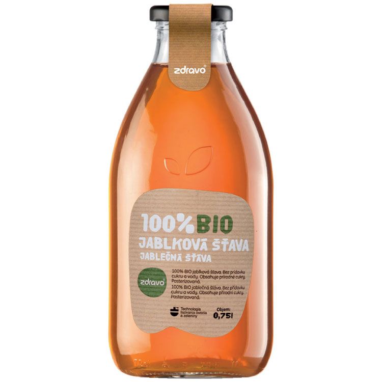 Zdravo BIO jablková šťava 100% 750ml - eDELIA.sk