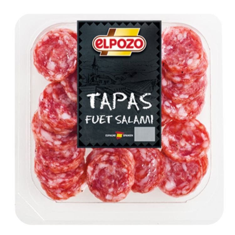 EL POZO Fuet SNACK - Sušená klobása Fuet, krájaná 80 g