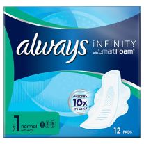 Always Infinity Normal (Size 1) Krídelká 12 Vložky