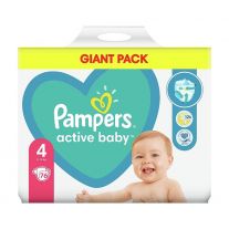 Pampers Active Baby Plienky Veľ. 4 ks76, 9kg-14kg