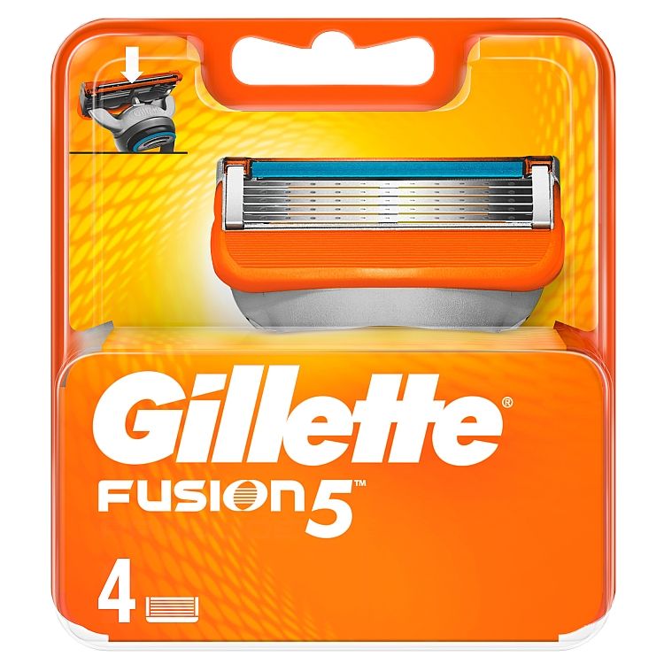 Gillette Fusion5 Náhradné Holiace Hlavice, 4 Ks - eDELIA.sk