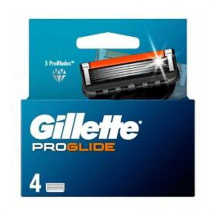 Gillette Fusion5 ProGlide Náhradné Holiace Hlavice, 4 Kusy