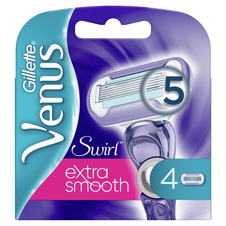 Gillette Venus Swirl Holiace Hlavice Pre Ženy 4 ks - eDELIA.sk