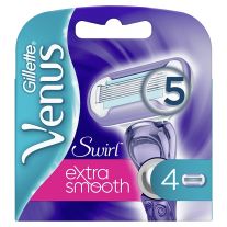 Gillette Venus Extra Smooth Swirl Náhradné Holiace Hlavice x4