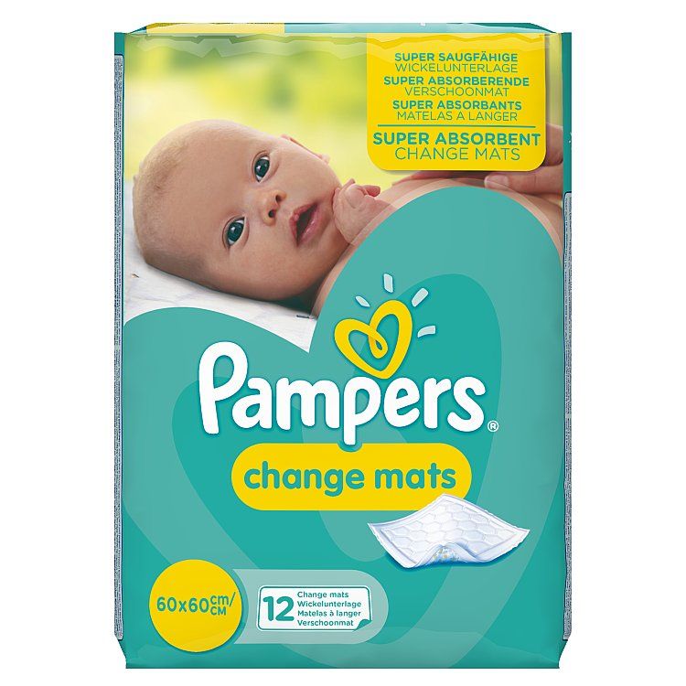 Pampers podložky na prebaľovanie, 12 kusov