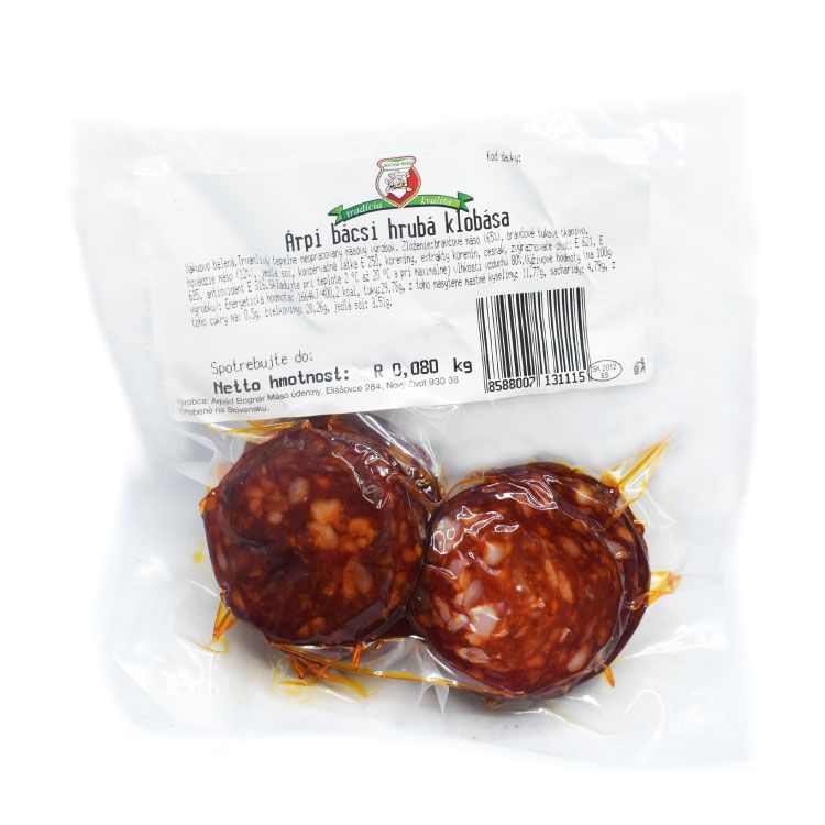 Bognár Árpi Bácsi hrubá klobása nárez 80 g