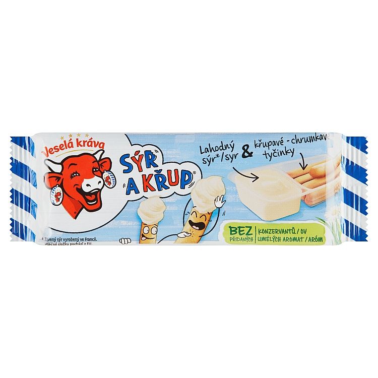 Veselá Kráva Sýr a Křup Lahodný syr & chrumkavé tyčinky 35 g