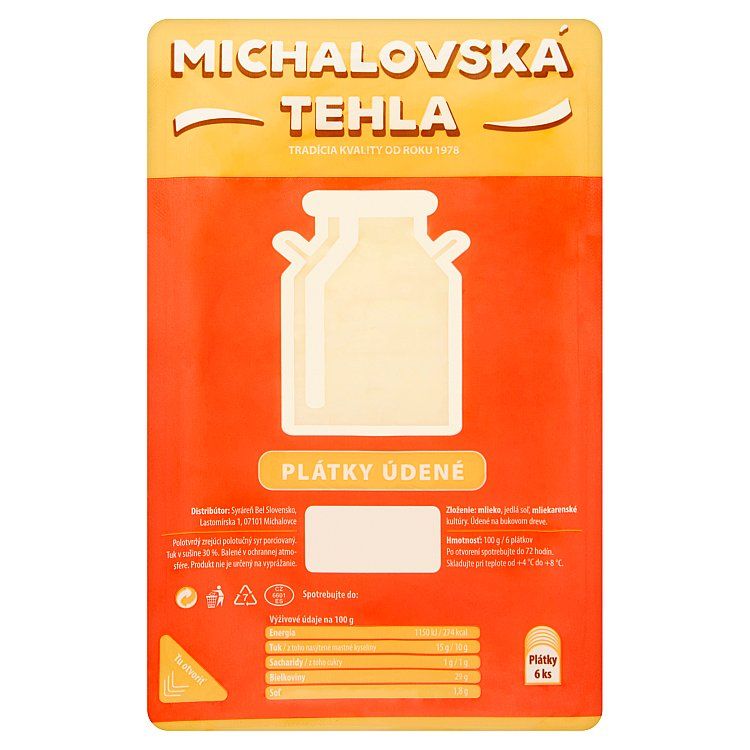 Michalovská tehla plátky údené 100 g - eDELIA.sk