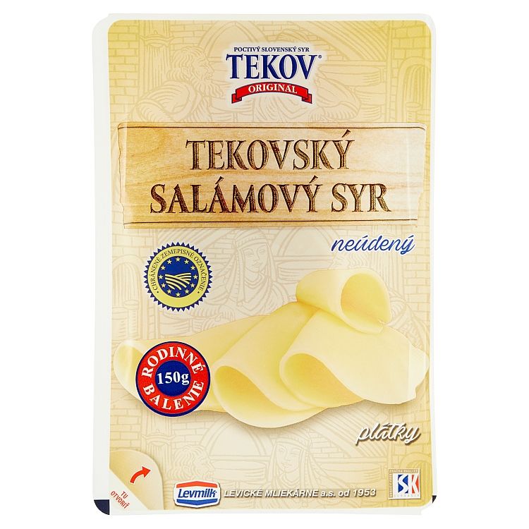 TEKOVSKÝ SALÁMOVÝ SYR neúdený plátky 150 g