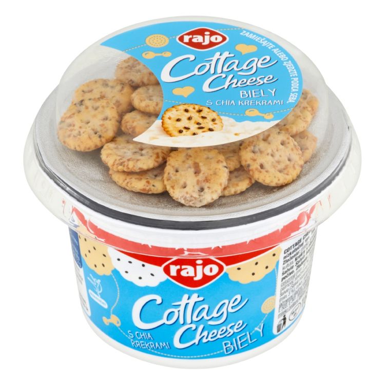 Rajo Cottage Cheese biely s chia krekrami 160 g
