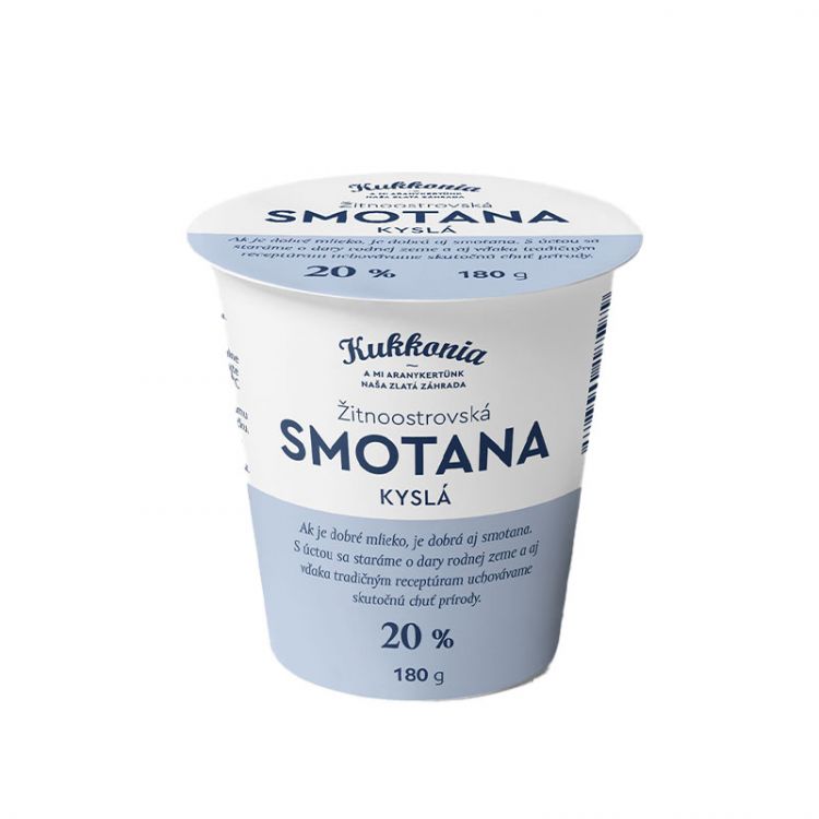 Kukkonia Smotana kyslá 20% 180 ml