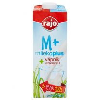 Rajo Mlieko Plus Trvanlivé polotučné 1,5% mlieko s vápnikom 1 l