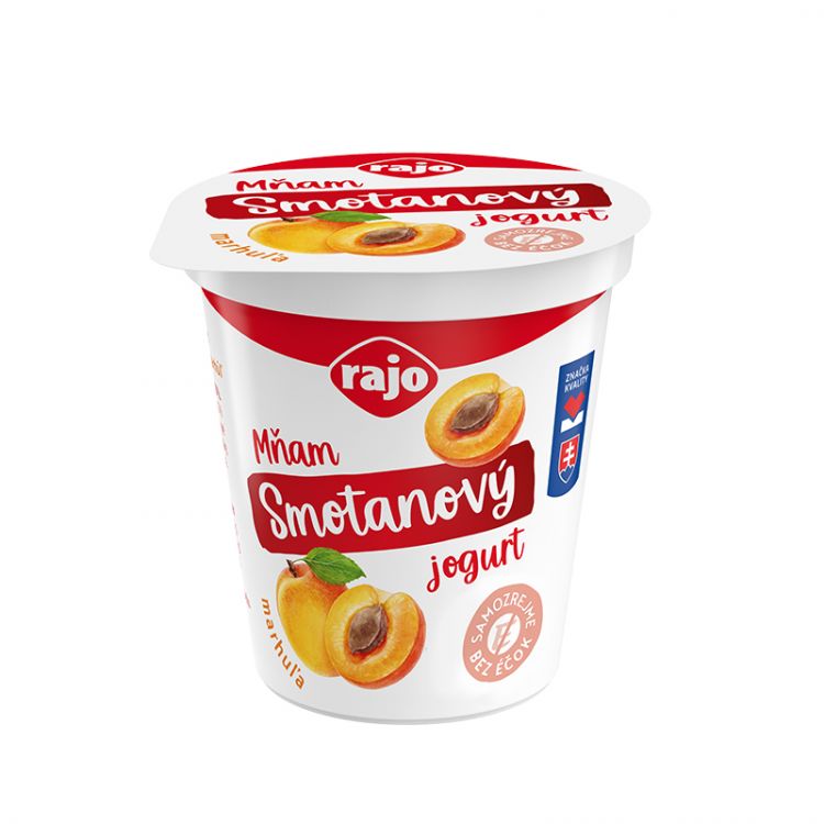 Rajo Mňam Duo Smotanový jogurt marhuľový s kúskami marhúľ 145 g - eDELIA.sk