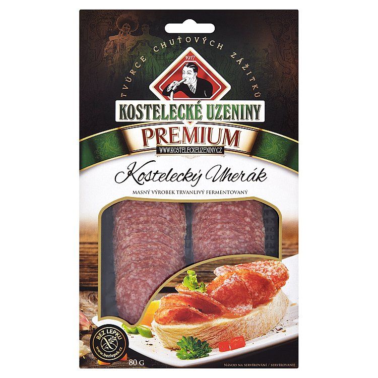 Kostelecké Uzeniny Premium Kostelecký uherák 80 g - eDELIA.sk