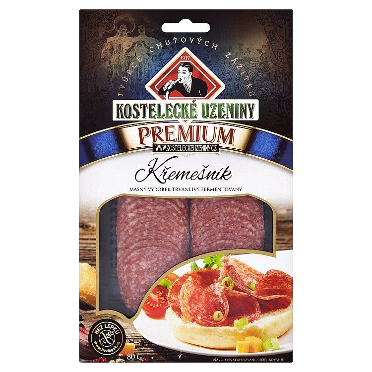 Kostelecké Uzeniny Premium Křemešník 80 g - eDELIA.sk
