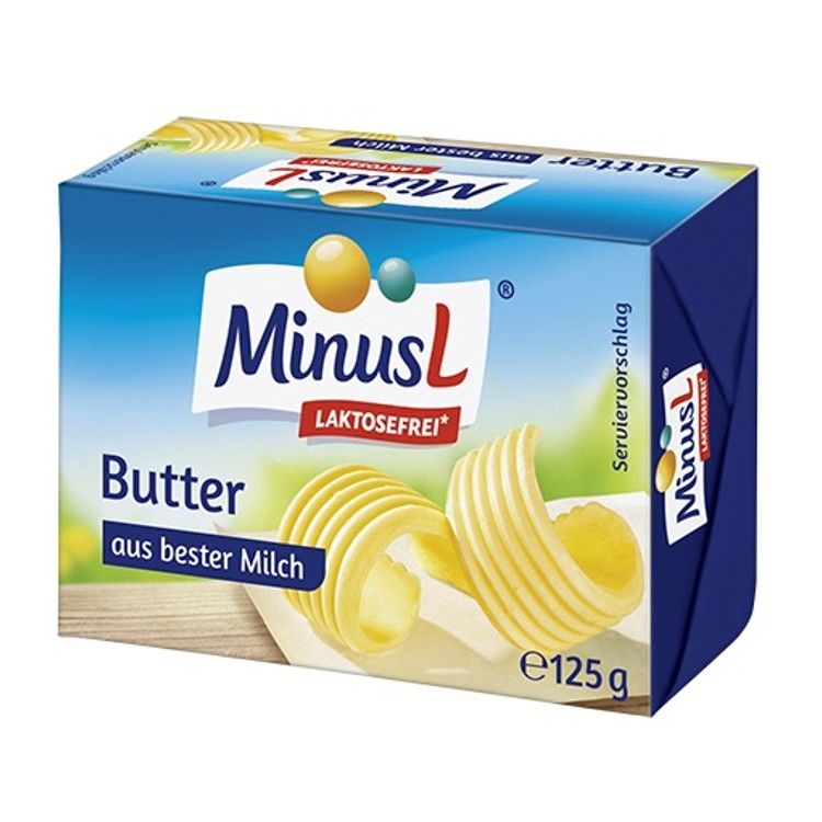 MinusL bezlaktózové maslo 125 g