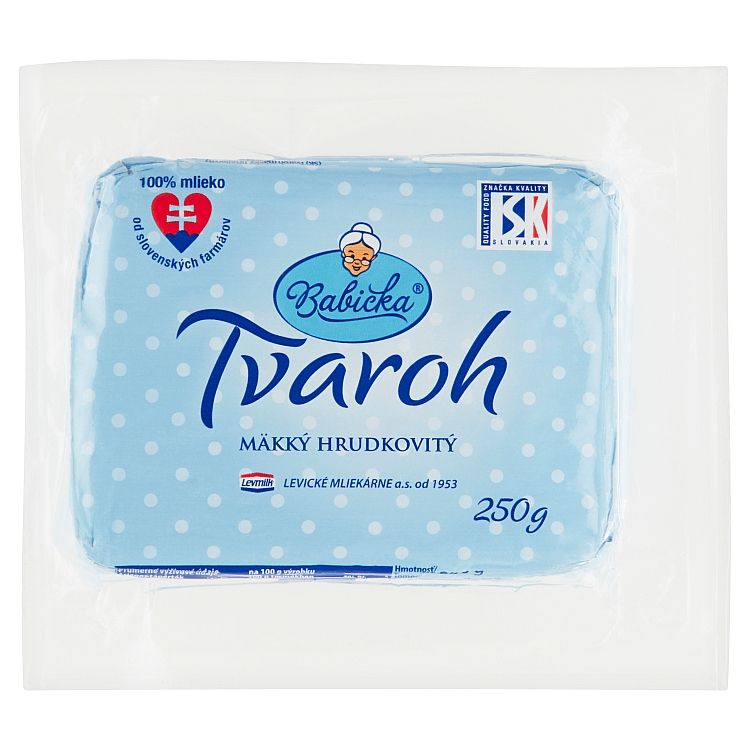 Babička Tvaroh poctivý mäkký hrudkovitý 250 g - eDELIA.sk